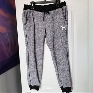 PINK gray sweatpants